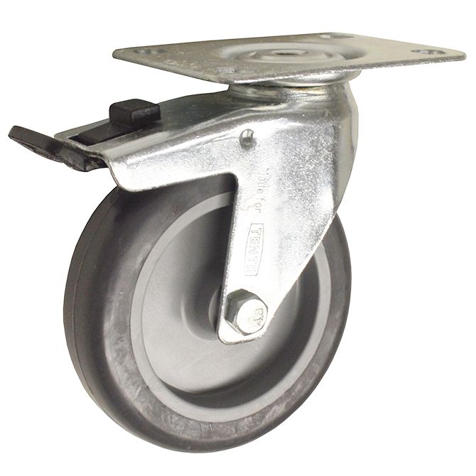 Total Lock Caster With Top Plate Al Pp Alco Sales