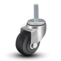 2" SWIVEL CASTER, SOFT RUBBER