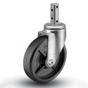 4" SWIVEL CASTER, POLYOLEFIN