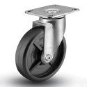 4" SWIVEL CASTER, POLYOLEFIN