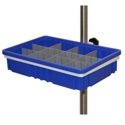 SHALLOW LARGE BIN W/DIVIDERS