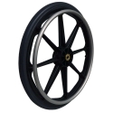 24" BLACK WHEEL