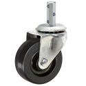 3" SWIVEL CASTER,HEAVY PLASTIC