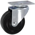 4" SWIVEL CASTER, SOFT RUBBER