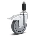 4" TOTAL LOCK CASTER, TPR