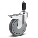 5" TOTAL LOCK CASTER, POLY