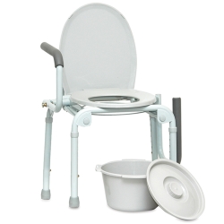 STATIONARY DROP-ARM COMMODE
