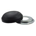 BLACK PLASTIC HUB CAP