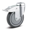 4" TOTAL LOCK CASTER, POLY