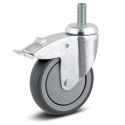 4" TOTAL LOCK CASTER, POLY