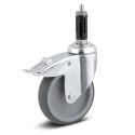 4" TOTAL LOCK CASTER, TPR