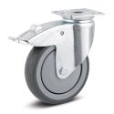 6" TOTAL LOCK CASTER, POLY