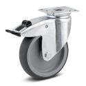 4" SWIVEL LOCK CASTER, TPR