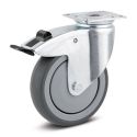 4" SWIVEL LOCK CASTER, POLY