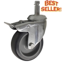 3'' TOTAL LOCK CASTER, POLY