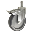4" TOTAL LOCK CASTER, POLY