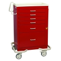 6 DRAWER EMERGENCY CART W/