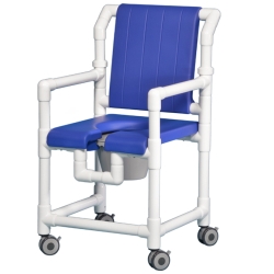 DLX SHOWER/COMMODE CHAIR W/OPN