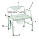 COMMODE SEAT BLOW MOLDED