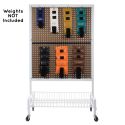 2-SIDED MOBILE WEIGHT RACK