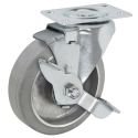 3-1/2" SWIVEL CASTER W/ BRAKE