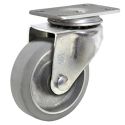 3-1/2" SWIVEL CASTER, RUBBER