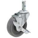 3-1/2" SWIVEL CASTER W/ BRAKE