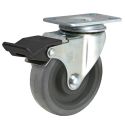 3-1/2" TOTAL LOCK CASTER, TPR