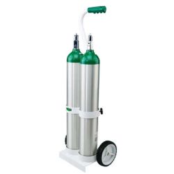 DUAL CYLINDER CART, ALUMINUM