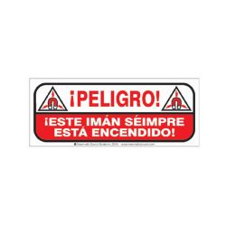 WARNING WALL SIGN-SPANISH