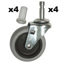 3" SWIVEL CASTER KIT & INSERTS