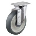 3-1/2" SWIVEL CASTER,TPR ROUND