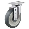 3-1/2" SWIVEL CASTER,TPR ROUND