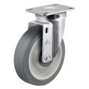 3-1/2" SWIVEL CASTER, TPR FLAT