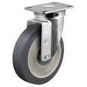 3-1/2" SWIVEL CASTER, POLY