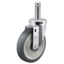 4" SWIVEL CASTER, TPR ROUND