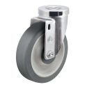 4" SWIVEL CASTER, TPR FLAT