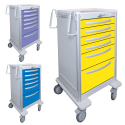 CART W/LEVER LOCK, (6) DRAWERS