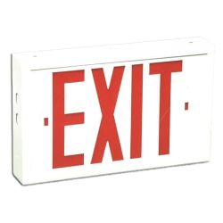 STEEL LED EXIT SIGN, AC ONLY