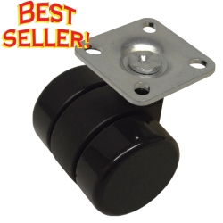 TWIN-WHEEL CASTER FOR