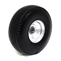 10" FOAM PNEUMATIC BLACK WHEEL