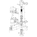 Sloan Slimline Bedpan Washer Flushometer Parts - Model 0619