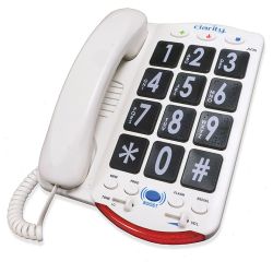 BIG BUTTON AMPLIFIED PHONE W/