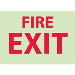 FIRE EXIT SIGN, 10