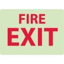 FIRE EXIT SIGN, 10" X 14"