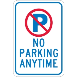NO PRKING ANYTIME SIGN-18