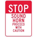 SOUND HORN SIGN 24"X18"