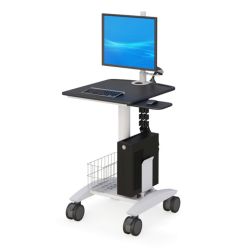MOBILE COMPUTER CART W/ WIRE