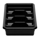 CUTLERY BOX, 4 COMPARTMENT,BLK