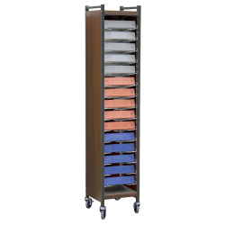 TALL CABINET STYLE CHART RACK,